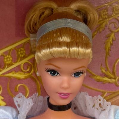 LOT 81P: NRFB Mattel Barbie Doll Walt Disney Cinderella & Mary Poppins 26291 & 23590 & Disney Belle Princess Horse Doll &...