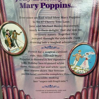 LOT 81P: NRFB Mattel Barbie Doll Walt Disney Cinderella & Mary Poppins 26291 & 23590 & Disney Belle Princess Horse Doll &...