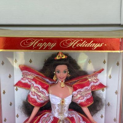 LOT 82P: NRFB Mattel Barbie Dolls Happy Holidays Barbies 17832