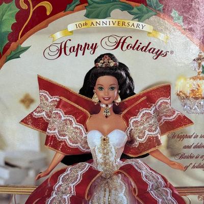 LOT 82P: NRFB Mattel Barbie Dolls Happy Holidays Barbies 17832