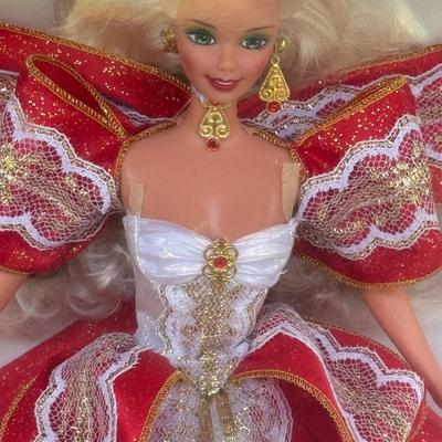 LOT 82P: NRFB Mattel Barbie Dolls Happy Holidays Barbies 17832
