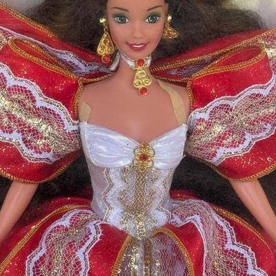 LOT 82P: NRFB Mattel Barbie Dolls Happy Holidays Barbies 17832