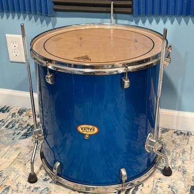 LOT 83B: Verve Percussion 4 Piece Drum Set w/ Music Stand, Chair & More!