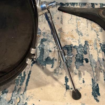 LOT 83B: Verve Percussion 4 Piece Drum Set w/ Music Stand, Chair & More!