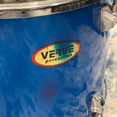 LOT 83B: Verve Percussion 4 Piece Drum Set w/ Music Stand, Chair & More!