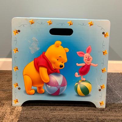 LOT 84B: Winnie the Pooh Toy Box, Plush Lamp & Beary Poppins Teddy Bear