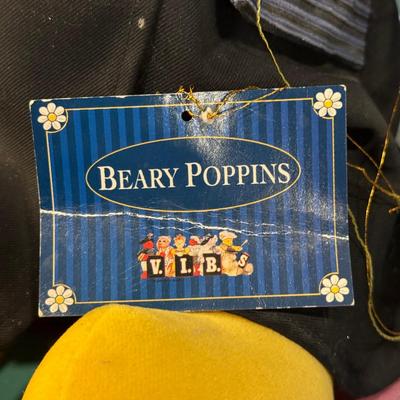 LOT 84B: Winnie the Pooh Toy Box, Plush Lamp & Beary Poppins Teddy Bear