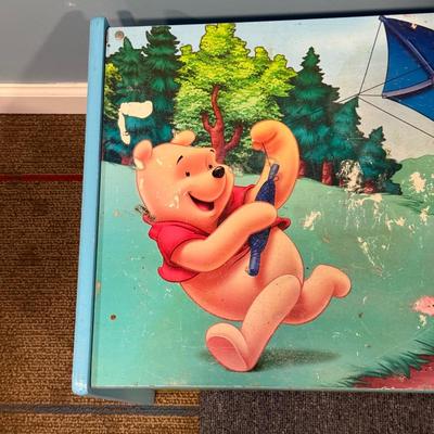 LOT 84B: Winnie the Pooh Toy Box, Plush Lamp & Beary Poppins Teddy Bear