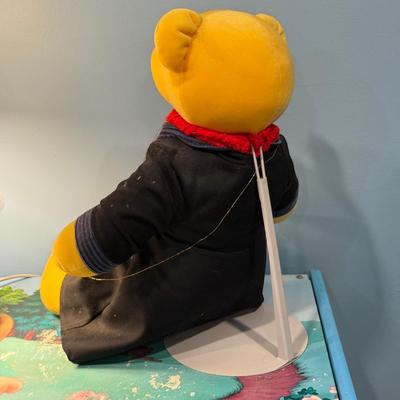 LOT 84B: Winnie the Pooh Toy Box, Plush Lamp & Beary Poppins Teddy Bear