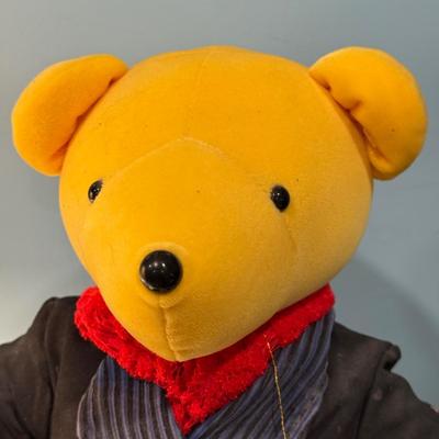 LOT 84B: Winnie the Pooh Toy Box, Plush Lamp & Beary Poppins Teddy Bear