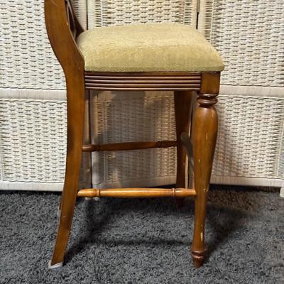 LOT 89B: Two Ashley Furniture Kuliwood & Leather Bar Stools