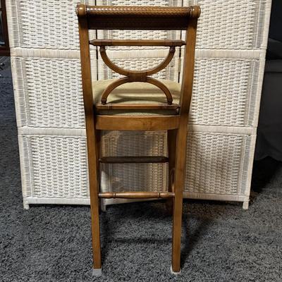 LOT 89B: Two Ashley Furniture Kuliwood & Leather Bar Stools