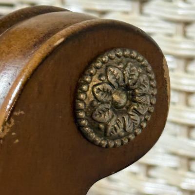 LOT 89B: Two Ashley Furniture Kuliwood & Leather Bar Stools