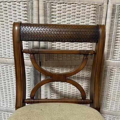 LOT 89B: Two Ashley Furniture Kuliwood & Leather Bar Stools