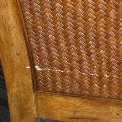 LOT 90B: Beautiful Vintage Wooden Frame Sofa w/ Matching Chair