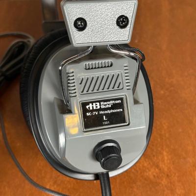 LOT 95B: Hamilton Buhl SC-7V SchoolMate Deluxe Headphones, Hamilton Buhl JBP-8SV 8-Position Stereo/Mono Jackbox & Lakeshore Learning...
