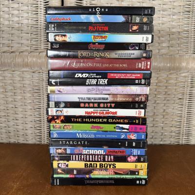 LOT 97B: GPX Portable DVD Player Model PD808 w/ DVD Collection