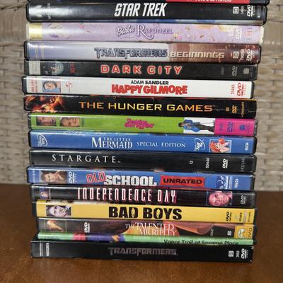 LOT 97B: GPX Portable DVD Player Model PD808 w/ DVD Collection