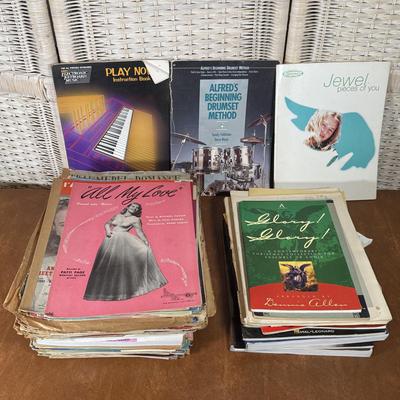 LOT 98B: Collection Of Vintage Sheet Music & More
