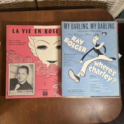 LOT 98B: Collection Of Vintage Sheet Music & More