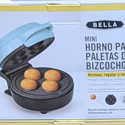 LOT 103G: Nostalgia Cotton Candy NRPCM45RR, Bella Mini Cake Pop Maker GH-6201P, Mini Donut Maker GH-GH-6201D, Dash Mini Pizzelle Maker...