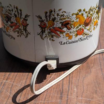 LOT 106G: Vintage La Cuisine Sim R Pot With Removable Crock Model: E53730, Untested, Bella Quesadilla Maker Model: GH-188, Untested &...