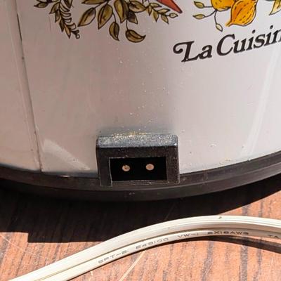 LOT 106G: Vintage La Cuisine Sim R Pot With Removable Crock Model: E53730, Untested, Bella Quesadilla Maker Model: GH-188, Untested &...