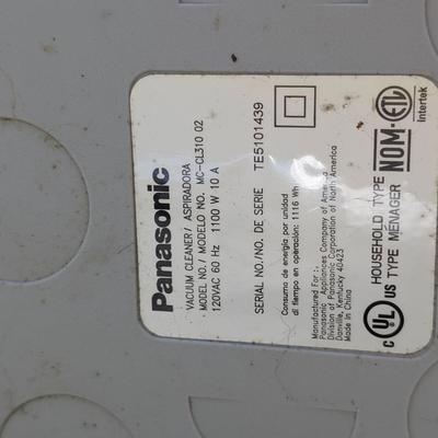 LOT 108G: Panasonice Canister Vacuum Model: MC-CL310 02, Elezon Stick Vacuum Model: # E600, Impress GoVac Model: IM-1002B, 1003R &...