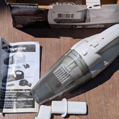 LOT 108G: Panasonice Canister Vacuum Model: MC-CL310 02, Elezon Stick Vacuum Model: # E600, Impress GoVac Model: IM-1002B, 1003R &...