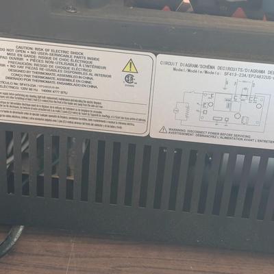 LOT 111G: Costway 1400W 4777 BTU Electric Fireplace Insert Model: SF413-23A/EP24832US-BK, Estimated 23 W X 12 H, Remote Unknown, Untested