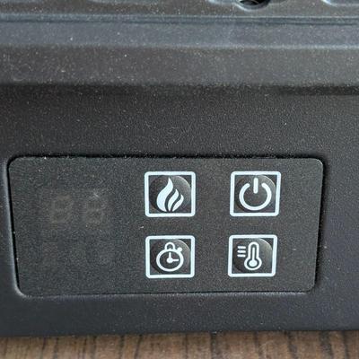 LOT 111G: Costway 1400W 4777 BTU Electric Fireplace Insert Model: SF413-23A/EP24832US-BK, Estimated 23 W X 12 H, Remote Unknown, Untested
