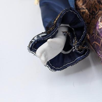 LOT 112D: Vintage Pierrot & Unbranded Jester Dolls With Porcelain Hands & Feet