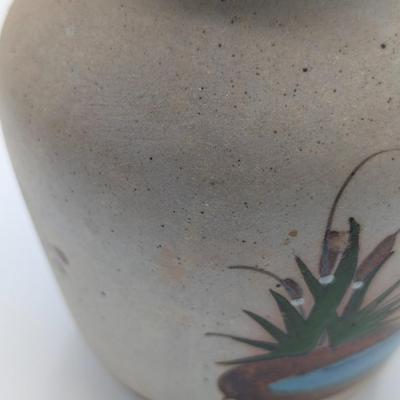LOT 113D: Eh...What's Up Doc? Vintage Bugs & Daffy Salt/Pepper Shakers With A Handmade Signed Mexican Pottery Vase, Along with A...