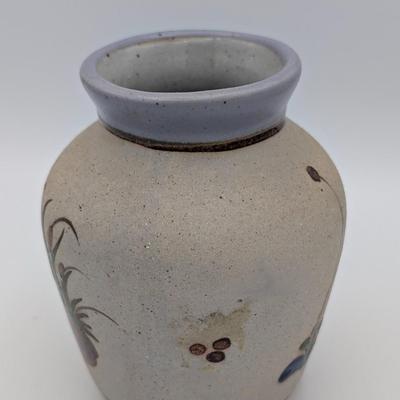 LOT 113D: Eh...What's Up Doc? Vintage Bugs & Daffy Salt/Pepper Shakers With A Handmade Signed Mexican Pottery Vase, Along with A...