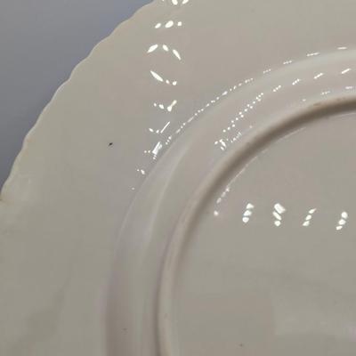 LOT 125D: Rutledge by Lenox, Made In USA, 12 Dinner, 9 Salad & 11 Bread Plates With Storage Containers. Plate Stands Not Included