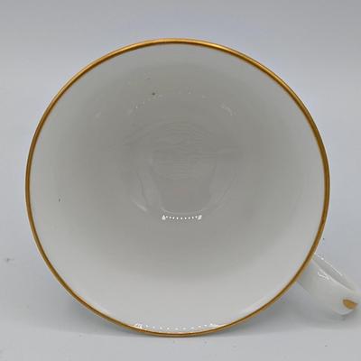 LOT 116D: Lenox Gold Trim Bud Vase & Saucer Plates Made In USA With Gold Accented Cups, Oxford Bone China Milburn Made In USA. Plate...