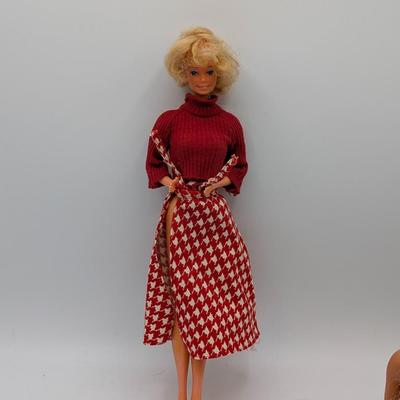 LOT 118D: Vintage Mattel Barbies, 1980's/90's, Avon Exclusive Winter Rhapsody 1996, Ken Stamped 1968 Indonesia & Little...