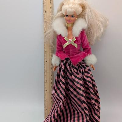 LOT 118D: Vintage Mattel Barbies, 1980's/90's, Avon Exclusive Winter Rhapsody 1996, Ken Stamped 1968 Indonesia & Little...