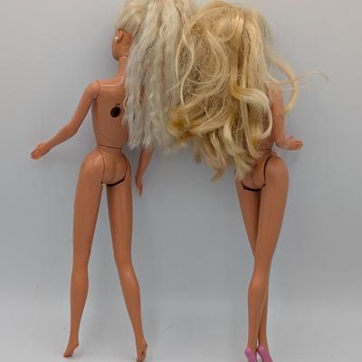 LOT 118D: Vintage Mattel Barbies, 1980's/90's, Avon Exclusive Winter Rhapsody 1996, Ken Stamped 1968 Indonesia & Little...