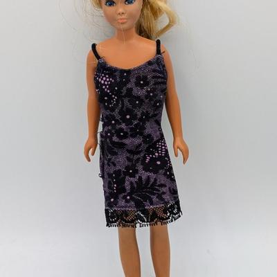 LOT 119D: Vintage Mattel Barbies, Hasbro & Action Figures. Pink Dress Barbie Stamped Late 1960's Made in Taiwan