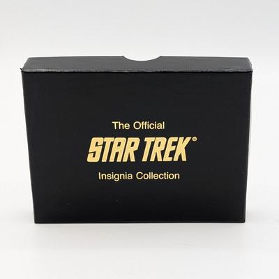 LOT 120S: Star Trek Insignia Collection From The Franklin Mint, Display Case, Along With 9 Certificates of Authenticity & 9 Original...