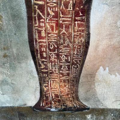 LOT 154P: Egyptian Antiquity I & II Framed Prints by Dennis Carney