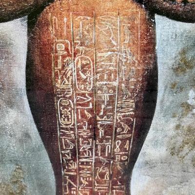 LOT 154P: Egyptian Antiquity I & II Framed Prints by Dennis Carney