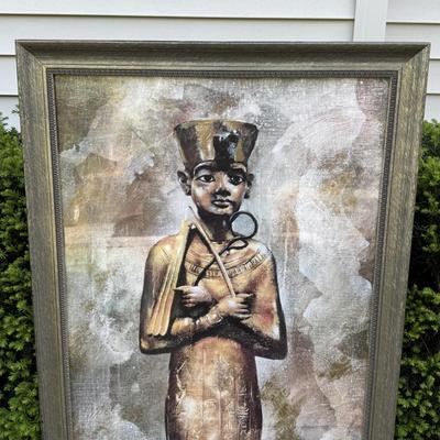 LOT 154P: Egyptian Antiquity I & II Framed Prints by Dennis Carney