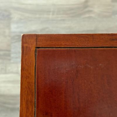 LOT 155U: Beautiful Vintage Wooden Trunk/Chest