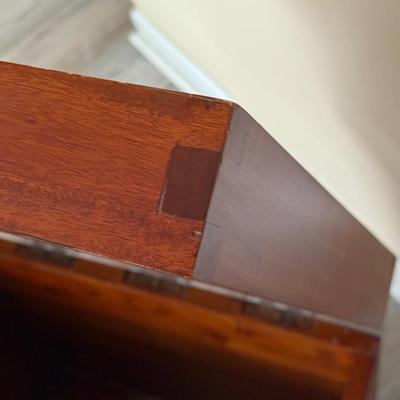 LOT 155U: Beautiful Vintage Wooden Trunk/Chest