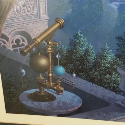 LOT 156U: Two Framed/Signed Prints by Jim Buckles - Cheshire Moon & Blue Ruin