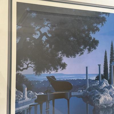LOT 156U: Two Framed/Signed Prints by Jim Buckles - Cheshire Moon & Blue Ruin