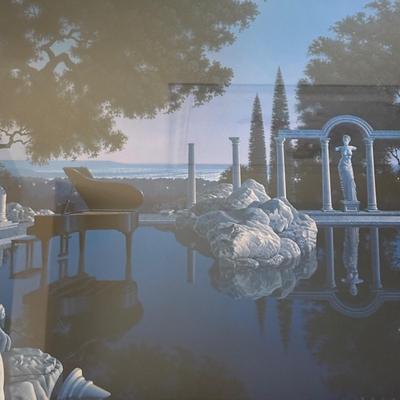 LOT 156U: Two Framed/Signed Prints by Jim Buckles - Cheshire Moon & Blue Ruin