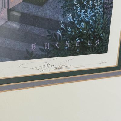 LOT 156U: Two Framed/Signed Prints by Jim Buckles - Cheshire Moon & Blue Ruin